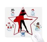 Performance Social Dancing Duet Dance Christmas Snowman Family Star Mouse Pad