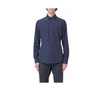 Performance Stretch Slim Shirt - male - Michael Kors - Formal Shirts - Blue - 3XL - Shirts 3XL