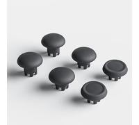 Performance Thumbstick Caps Replacement Kit for PS5 DualSense Edge Controller, Thumb Stick Grips Accessories for PlayStation 5 Pro Elite Controller (Standard Concave*2, Low Dome*2, High Dome*2, Black)