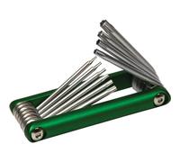 Performance Tool 20147 Aluminum 10-Piece Folding Star Hex Key