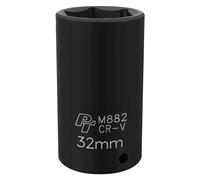 PERFORMANCE TOOL M882 1/2-Inch Drive 6pt Impact Socket, 32mm
