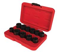 Performance Tool M991 11pc Master Lug Nut Socket Set, Designed to fit Lug Nuts That Measure 17, 18.5, 20, 21.5, 23, 24.5 or 26mm and 3/4, 13/16, 1 and 1-1/8 inch