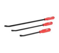 PERFORMANCE TOOL W2023 3-Piece Pry Bar Set - 12", 17", and 24" with Strike Cap Ends - Ergonomic Handles - Hardened and Tempered High Carbon Steel