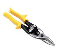 Performance Tool W2043 10 Inch Center Cut Aviation Tin Snip for Cutting Metal Sheet, Chrome Vanadium Steel with Forged Blade, Straight Aviation Snips for Safety Latch, and Hanging Hole