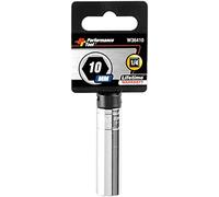Performance Tool W36410 1/4 Dr 10mm 6Point DW Socket, 1 Pack