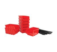 Performance Tool W5197 8 Piece Small Stackable Storage Trays, orange
