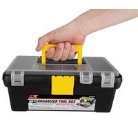 Performance Tool W54012 Plastic Tool Box with Organizer, 12.5"