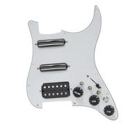 Performance Type Pickguard Pickups SSH Guitar Pickguard Wiring Loaded Prewired + Silence Converter ST Electric Guitar Double Coil Pickup Black(N)