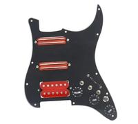 Performance Type Pickguard Pickups ST Guitar SSH Coil Splitting Prewired Pickguard Two Mini Humbucker And One Humbucker 9K/9K/15K +Silence Converter(E)