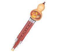 Performance-type Red Sandalwood Hulusi Flute Student Adult Self-taught Gourd Musical Instrument Professional Hulusi (Color : G key)