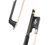 Performance violin bow 4/4 Violin Bow Braided Carbon Fiber Bow White Horse Hair