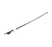 Performance Violin Bow 4/4 Violin Fiddle Bow Carbon Fiber Round Stick Ebony Frog White Horsehair Well Balanced Strings Accessories(White)