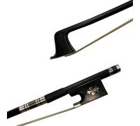 Performance Violin Bow 5pc Of 4/4 Carbon Fiber Violin Bow Black Bow 4/4 Ebony Frog(Type 5)