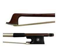 Performance Violin Bow Begining Practise Brazilwood Octagonal Violin Bow Ebony Genuine White Horse Hair 4/4 3/4 1/2 1/4 1/8 1/10 1/16(1/4)