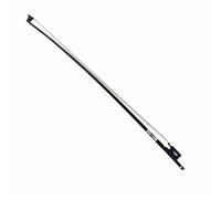 Performance Violin Bow Rofessional 4/4 Violin Fiddle Bow Black Carbon Fiber White Horsehair Ebony Note Inlay Durable(1/4)
