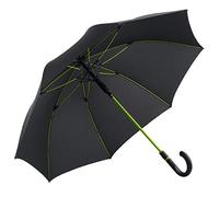 Performance Windfighter Auto Open Walking Length Umbrella - Anthracite & Lime