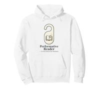 Performative Reader Reading Meme Aesthetic Pullover Hoodie