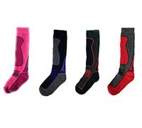 Performax Girl's Ski Socks Mix Colour 9.0-12.0 UK (EU 27-30) (4 Pack)