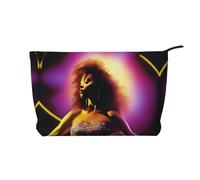 Performer's Glow Corduroy Makeup Bag with A Sturdy Lining for Travel and Daily Use