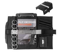 Performore Pilot Kneeboard - Includes Clipboard, Knee Strap & 7 Rings - Organize Approach Plates, Checklists & More - Secure & Convenient Aviation Knee Board for Professionals & Enthusiasts