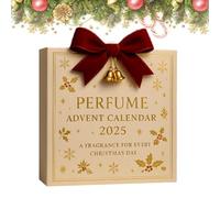Perfume Advent Calendar 2025, 24 Days of Designer Fragrances for Women & Men - Premium Holiday Countdown Gift Set, Travel-Size Perfumes - Holiday Countdown Calendar