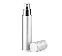 Perfume Atomiser, 9ml Travel Size Perfume Bottle Refillable Spray Bottle Mini Cologne Dispenser with Leak Proof Bottom Filling Pump Portable for Pocket Purse Handbag Use for Men and Women Silver