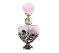 Perfume Atomiser， Perfume Atomiser 2pcs 5ml Glass Bottle Heart Shape Diamond Cap Pink Purple 8x8cm