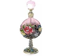 Perfume Atomiser， Perfume Empty Bottle Refillable Portable 7ml Pink Gold 11.5x5cm(Pink)