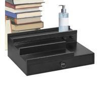 Perfume Bottle Holder - Wooden 3 Step Riser Perfume Collection Storage Tray Ladder for Toiletries | Jar Figurine for Living Room And Kitchen Model