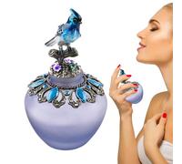 Perfume Bottles - Refillable Glass Containers, Retro Oil Vials, Decorative Aroma Dispensers, Elegant Fragrance Keepers | Classic Crystal Perfume Bottle Set With Stopper For Lady Wedding Home Decor