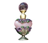Perfume Bottles, Refillable Vintage Flower Empty Glass Bottle, Portable Vintage Perfume Holder Container Scent Bottle