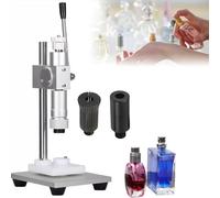 Perfume Capping Machine, Metal Crimper for Manual Cap Application, Adjustable Height Perfume Capper, Suitable for 17mm Perfume Bottles, Easy to Use Tool