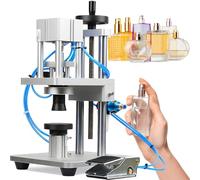 Perfume Capping Machine - Professional Bottle Cap Sealing with Height Adjustable Crimping for Strong Stability and Noise Elimination