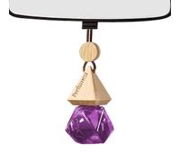 Perfume Car - Hangable Vehicle Scent, Car Triangle Crystal Wood Cover Perfume | Long-Lasting Hangable, Aromatherapy Oil Rearview Mirror For Rearview, And Business