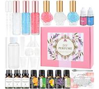 Perfume Making Kit, Vezerd 37 Stück DIY Perfume Making Kits for Women, Make Your Own Scent with Essential Oil, Bottle, Fragrance Set, Fragrance Birthday Gifts Sets for Women Girls