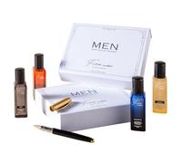 Perfume Men Written By Women | Fragrance Gift Set for Him | 12 Hrs Long Lasting Eau De Parfum with 007, Fierce, Slow Kiss & Magnetic |Gift for Him, Oud, Citrusy, Fresh & Aquatic Scents - 20ml x 4
