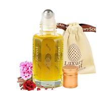 Perfume Oil Arabian Oudh Musk Roll On 6 ml - Warm Oriental Notes with Oud Rose Geranium & Musk - Long Lasting Alcohol Free Attar for Men and Women by Luxury Scent