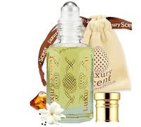 Perfume Oil Bergamot Spice Blend Roll-On 12ml - Fresh Woody Musky Arabian Attar with Jasmine, Cedarwood, Amber & Black Pepper - Long-Lasting Unisex Premium Fragrance by Luxury Scent
