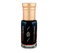 Perfume Oil Black Musk 6ml Roll-On by Luxury Scent - Long Lasting Alcohol-Free Unisex Attar with Dark Musky Amber Oriental Notes, Travel Size Arabian Inspired Fragrance with Velvet Gift Pouch