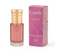 Perfume Oil Candy Roll-On 6ml - Alcohol Free Arabian Oud Attar - Rich Sweet Fruity Long Lasting Premium Fragrance for Women - Raspberry, Vanilla & Caramel Blend, Arabic Inspired Perfume Oil