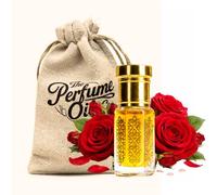 Perfume Oil Indian Rose 6ml Roll-On - Long Lasting Alcohol-Free Attar with Natural Floral Aroma, Premium Unisex Essential Oil Fragrance for Men & Women, Travel Size Gift Option Rose Attar