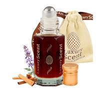 Perfume Oil Indonesian Patchouli Roll-On 3ml - Long Lasting Alcohol Free Arabian Attar - Premium Unisex Woody Earthy Fragrance with Natural Patchouli & Sandalwood Notes by Luxury Scent