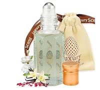 Perfume Oil Musk White Roll-On 12ml - Long Lasting Alcohol Free Arabian Attar - Premium Quality Unisex Fragrance with Soft Floral Musky Vanilla & Sandalwood Notes for Men and Women by Luxury Scent