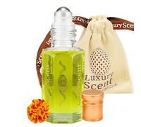 Perfume Oil Pure Night Queen Roll-On 6ml - Long Lasting Alcohol Free Floral Attar - Premium Unisex Fragrance with Fresh Marigold Flower Notes by Luxury Scent