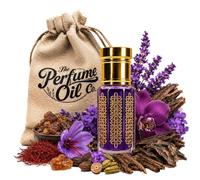 Perfume Oil Purple Oud Roll-On 6ml - Long Lasting Alcohol Free Arabian Attar - Premium Quality Unisex Fragrance with Warm Woody Floral Musky Oriental Notes for Men and Women