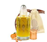 Perfume Oil Red Tobacco Roll-On 6ml - Long Lasting Alcohol Free Arabian Attar - Premium Quality Unisex Fragrance with Citrus, Woody & Leathery Oriental Notes for Men and Women