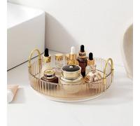 Perfume Organizers Lazy Susan Bathroom Counter Makeup Organizer and Storage with 360 Rotating Spinning