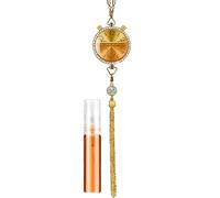 Perfume Pendant - High-End Clock Aromatherapy | Rearview Mirror Long Lasting Diffuser | Luxury Alloy Oil Scent, Unisex Automotive Interior Ornament, Creative Hanging Air Freshener