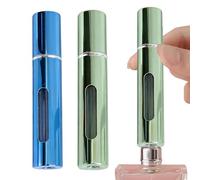 Perfume Refillable Bottle,2 Pcs 10ml Refillable Leak-Proof Travel Spray Bottle with Easy Bottom-Fill Design,Compact & Durable Metal Perfume Dispenser for Gym,Travel,and Daily Carry for Women & Men (3)