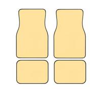Perfume Rose Yellow Car Floor Mats Set Of 4,Front Rear Carpets Mats